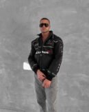 Front view of Mercedes AMG Petronas Formula 1 Jacket – Black Edition