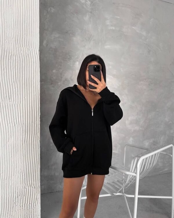 Hoodie with Face Mask for Women – Stylish & Comfortable Balaclava Hoodie - Image 2