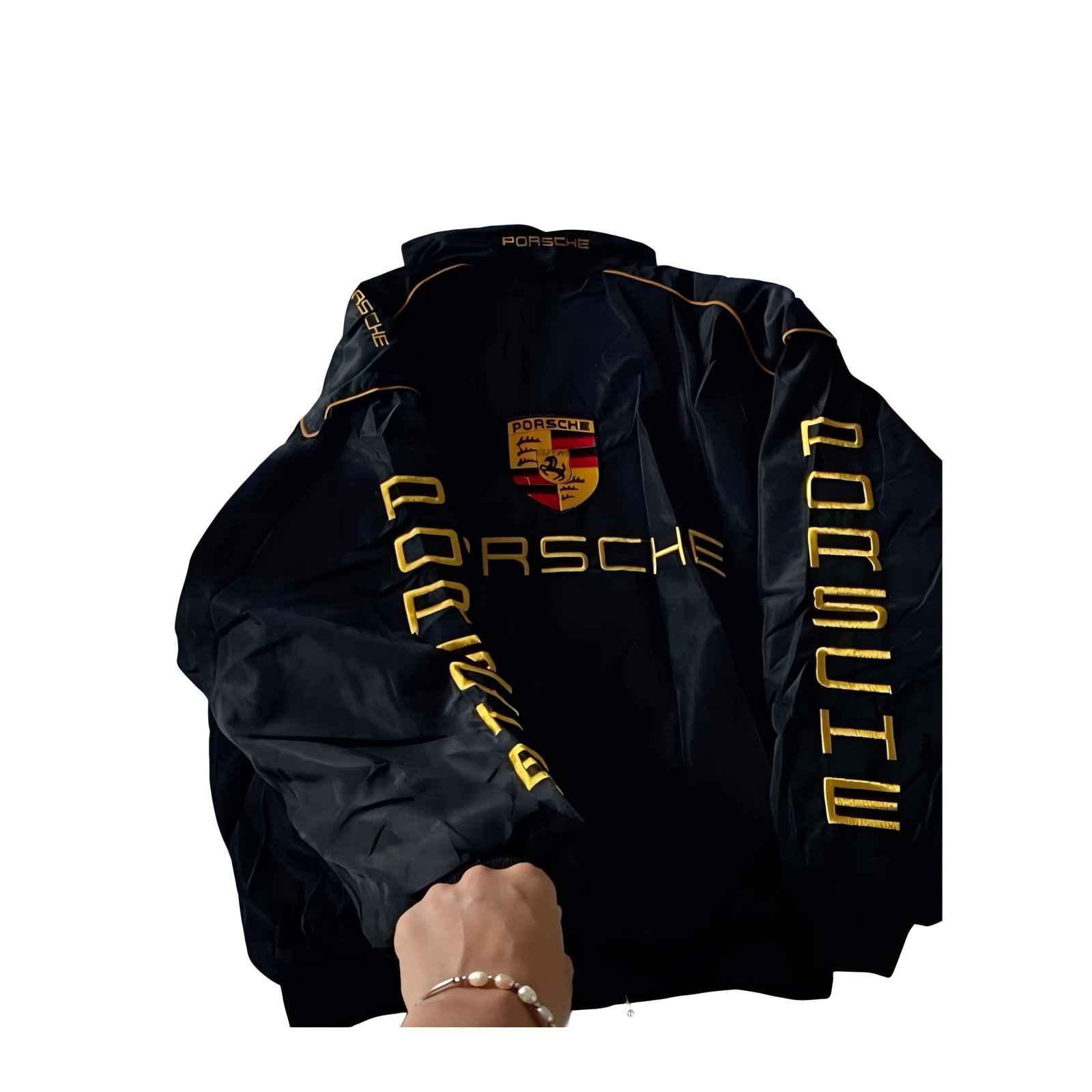 Porsche bomber jacket - oversized streetwear jacket with motorsport aesthetics