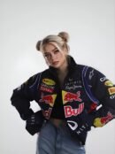 Stylish Women’s Red Bull Racing Jacket for Formula 1 Fans