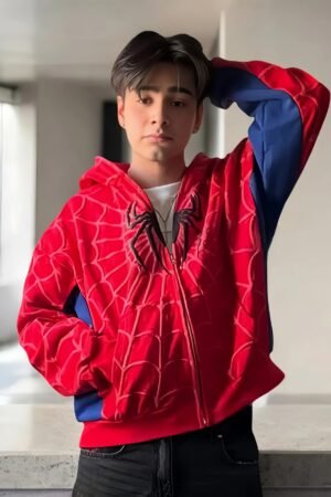 Zerodas Marvel Spidey Hoodie featuring bold red and black colors